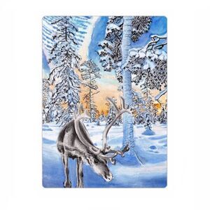 Lapland Finland Reindeer Art Magnet